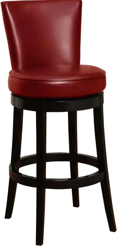 Revere Red Swivel Counter Height Stool