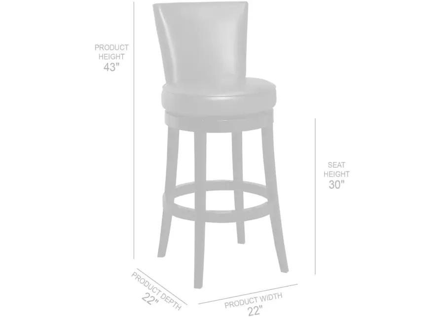 Revere Red Swivel Bar Stool