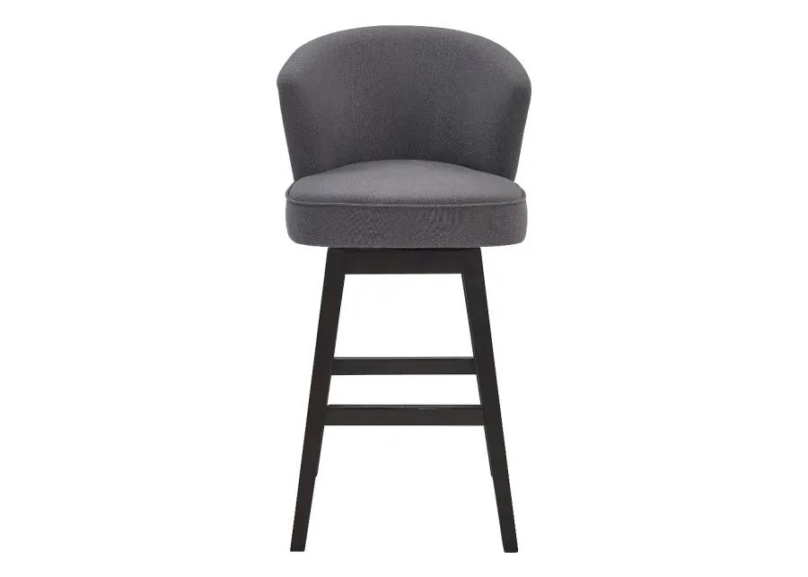 Brandy Gray Swivel Bar Stool