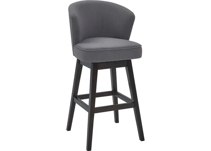 Brandy Gray Swivel Bar Stool