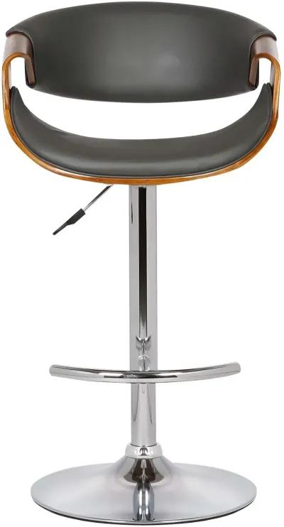 Butterfly Gray Adjustable Height Bar Stool