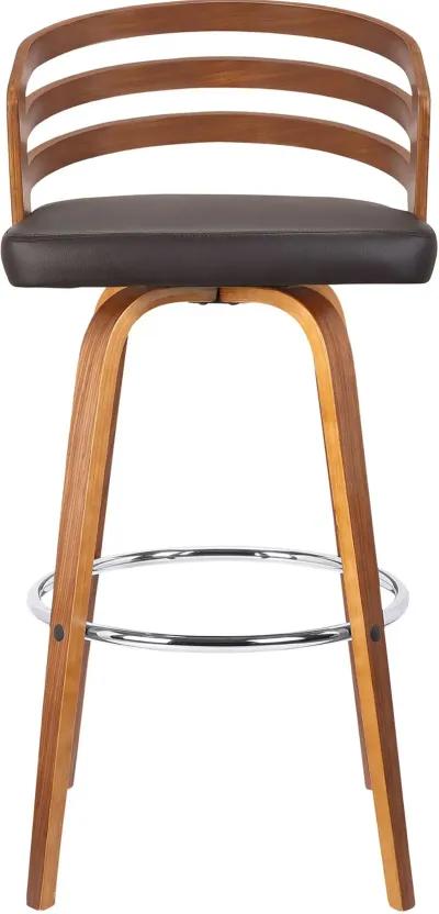 Jayden Brown Swivel Counter Height Stool