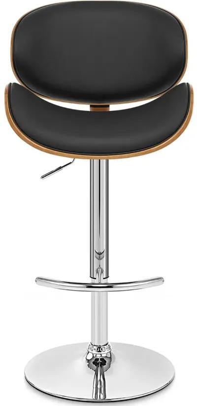 Naples Black Adjustable Bar Stool