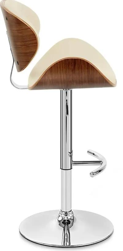 Naples Cream Adjustable Bar Stool