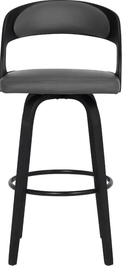 Shelly Gray and Black Counter Height Stool