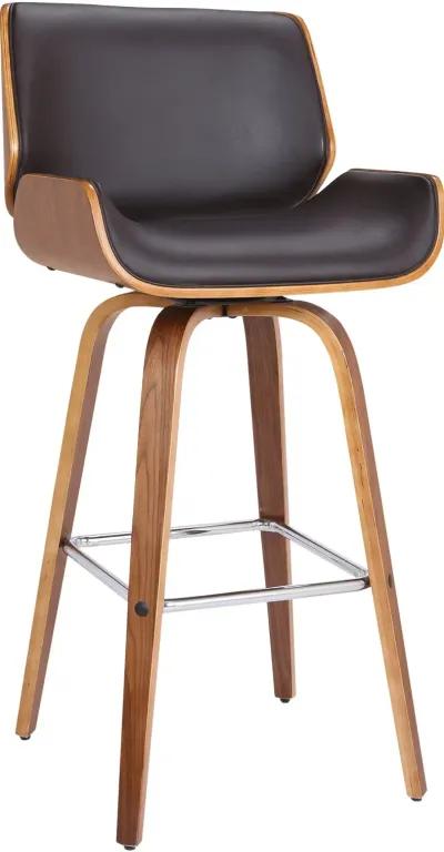 Tyler Brown Swivel Bar Stool