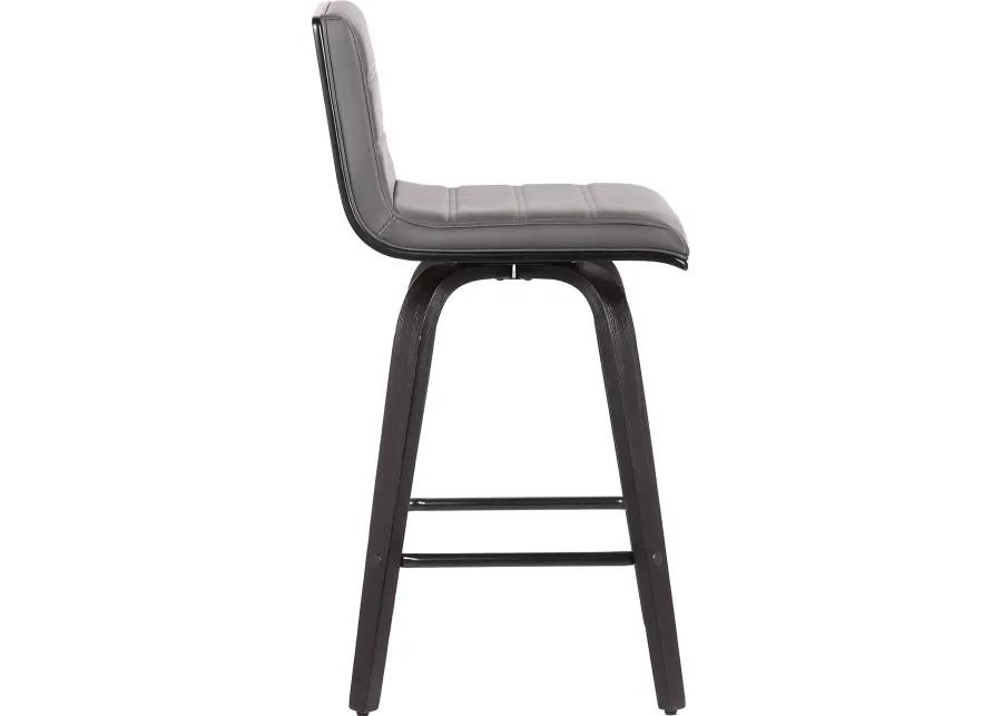 Vienna Gray Swivel Bar Stool