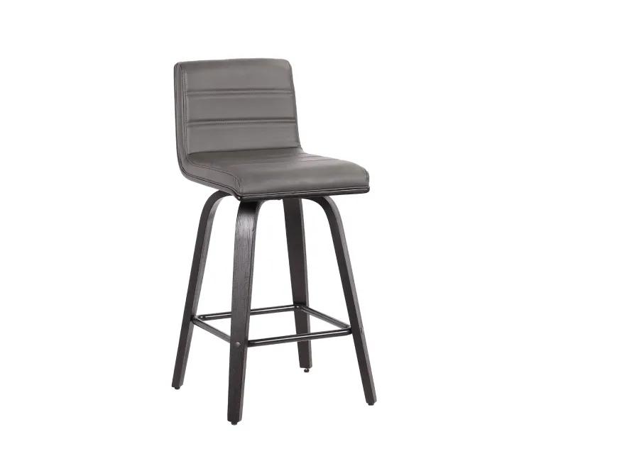 Vienna Gray Swivel Bar Stool