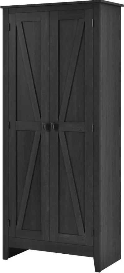 Farmington Black 31.5" Wide Storage Cabinet