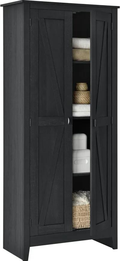 Farmington Black 31.5" Wide Storage Cabinet