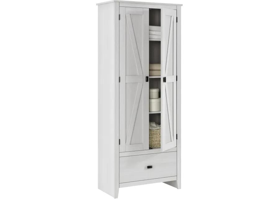 Farmington White 30" Wide Storage Cabinet