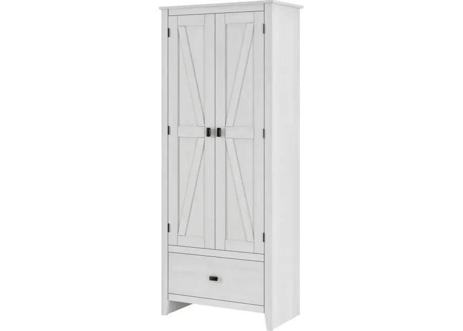 Farmington White 30" Wide Storage Cabinet