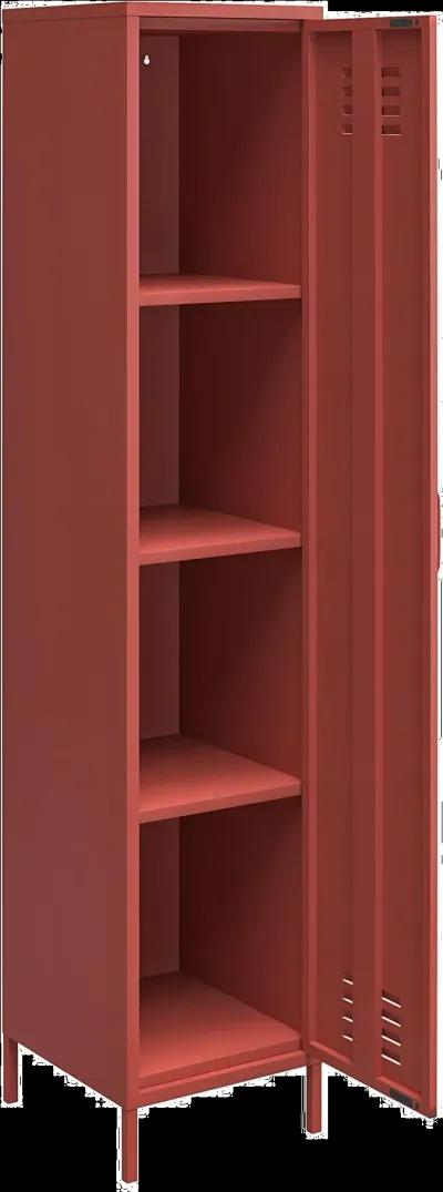 Mission Terracotta Single Metal Locker Storage Cabinet