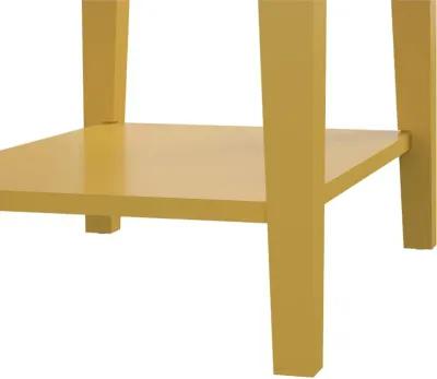 Franklin Mustard Yellow Accent Table with 2 Drawers