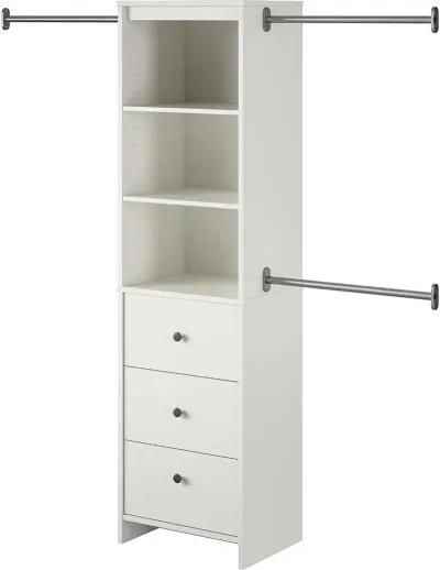 Beckett White Closet Storage Organizer