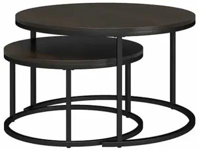 Camdale Espresso 4-Piece Nesting Coffee and End Table Bundle