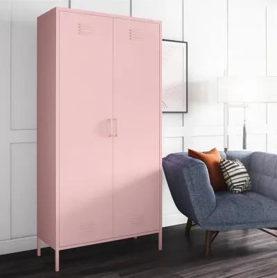 Cache Pink Tall 2 Door Metal Locker Cabinet