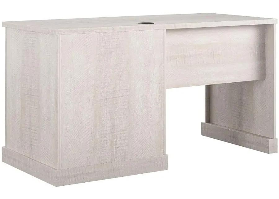 Knox County White Single Pedestal Computer Desk