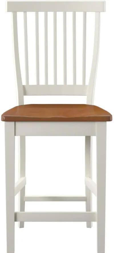 Americana White Counter Height Stool