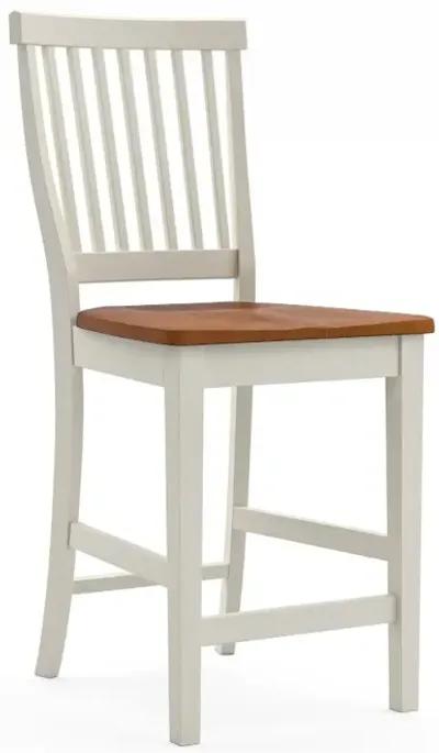 Americana White Counter Height Stool