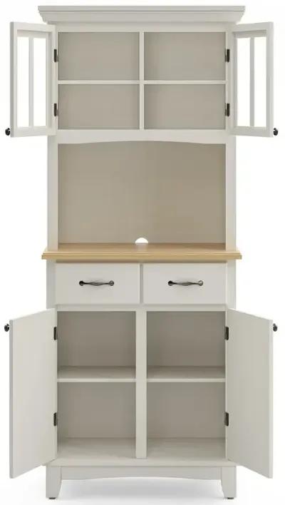 Homestyles Off-White Buffet with Hutch