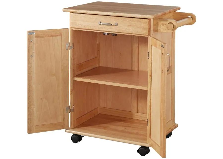 General Natural Small Kitchen Cart