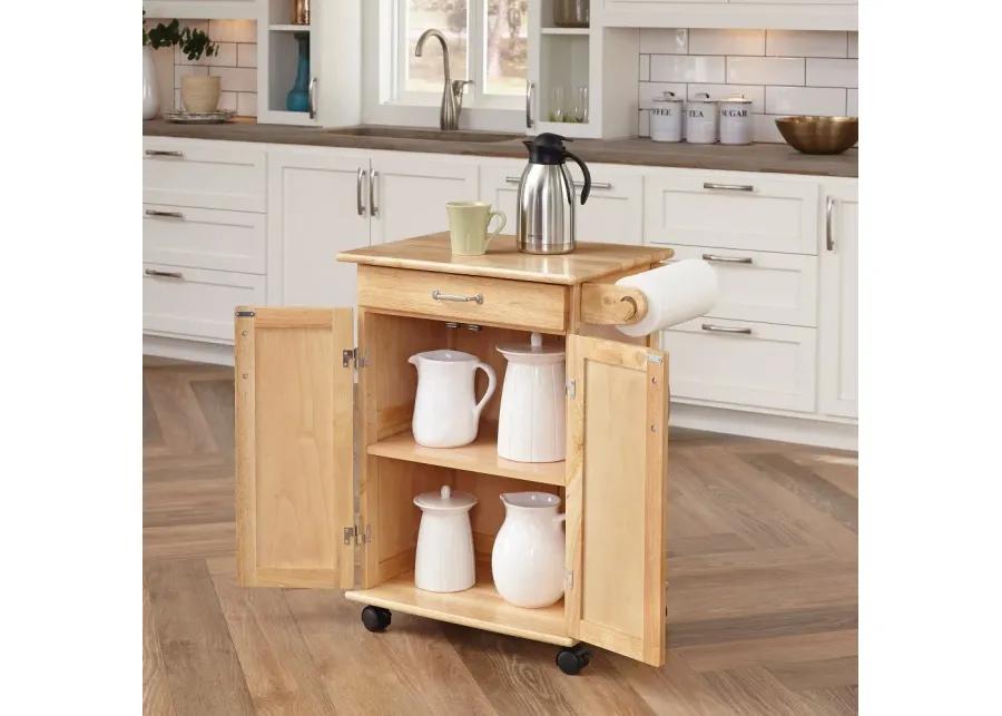 General Natural Small Kitchen Cart