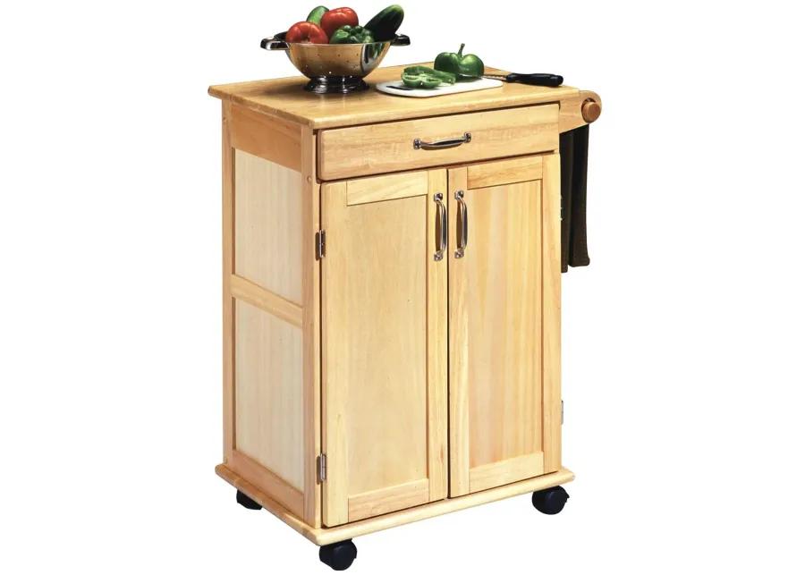 General Natural Small Kitchen Cart