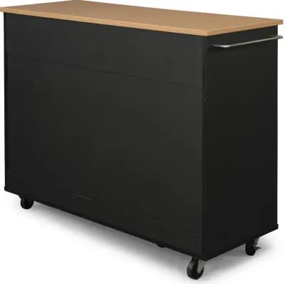 Ella Black Kitchen Cart