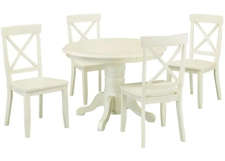 Warwick Off-White 5 Piece Dining Room Set