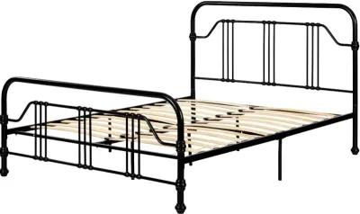 Balka Black Queen Metal Platform Bed - South Shore