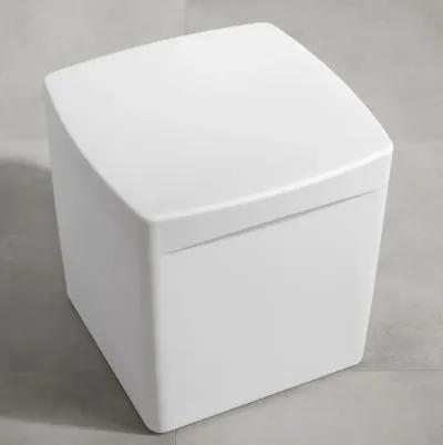 Dalya White Square Outdoor Side Table - South Shore