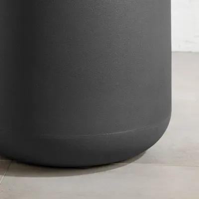 Dalya Dark Gray Round Outdoor Side Table - South Shore