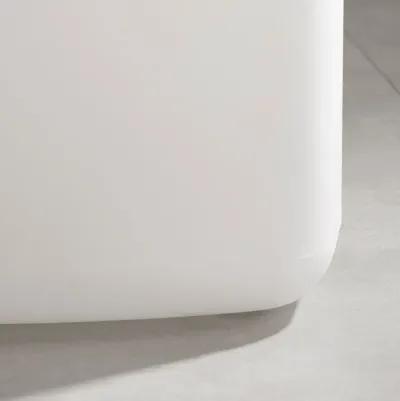 Dalya White Lighted Side Table - South Shore