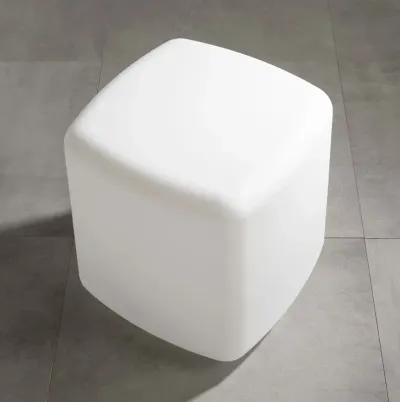 Dalya White Lighted Side Table - South Shore