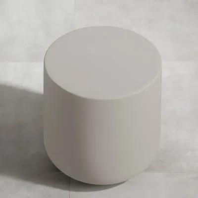 Dalya Greige Round Outdoor Side Table - South Shore