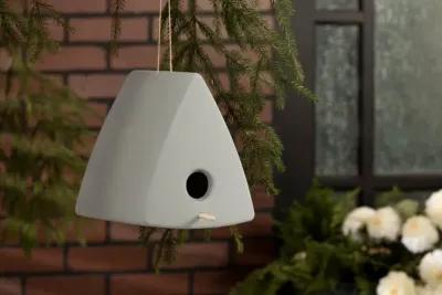 Dalya Greige Triangle Decorative Birdhouse - South Shore