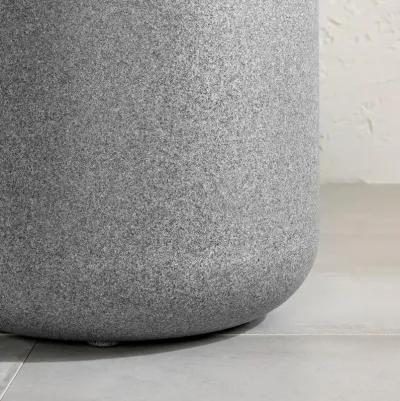 Dalya Mottled Gray Round Outdoor Side Table - South Shore