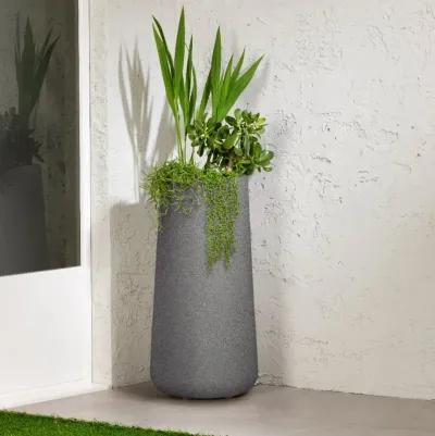 Dalya Mottled Gray Outdoor Planter