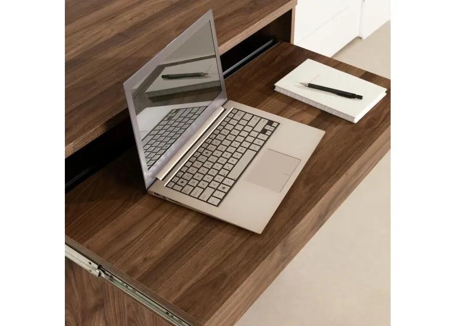 Flam Dark Brown Multi-Function Secretary Desk