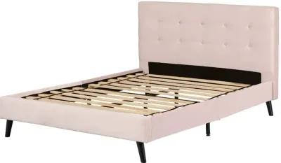 Maliza Pale Pink Full Upholstered Platform Bed - South Shore