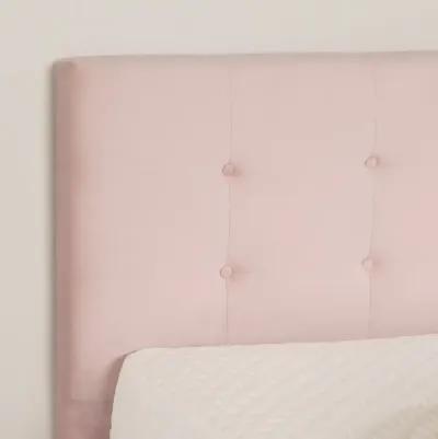 Maliza Pale Pink Full Upholstered Platform Bed - South Shore