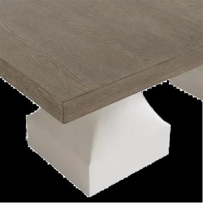 Aventura White and Sand Dining Table