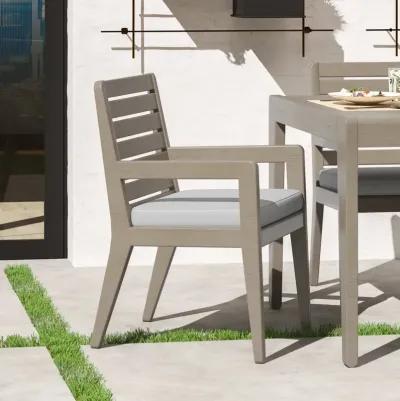 Sustain Brown Outdoor Dining Armchair set of Two