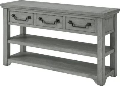 Beach House Gray Sofa Table