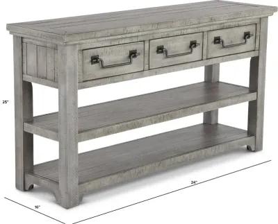 Beach House Gray Sofa Table