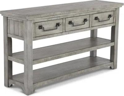 Beach House Gray Sofa Table