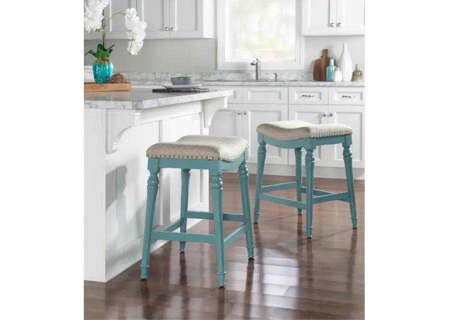 Lockhart Blue Counter Height Stool