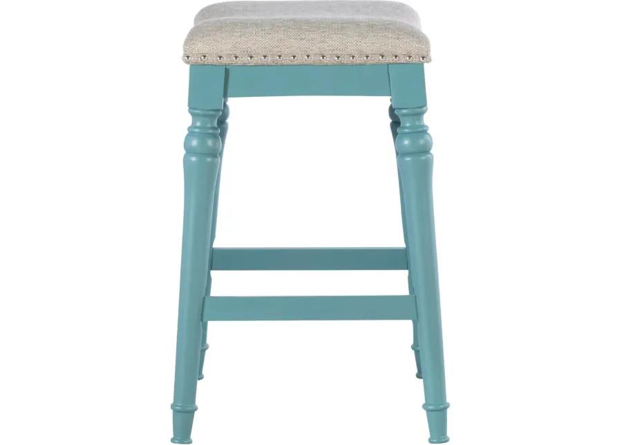 Lockhart Blue Counter Height Stool