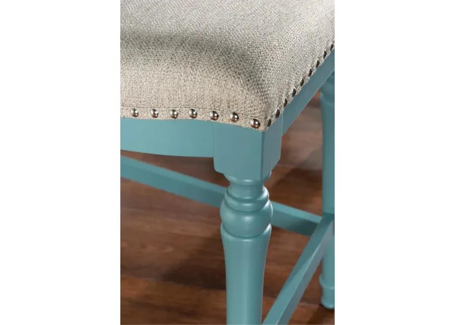 Lockhart Blue Counter Height Stool